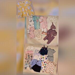 Bundle Of Baby Girls Clothing Size 0-3 Months